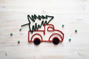 Camion de Noël et son sapin - TricoTiCota