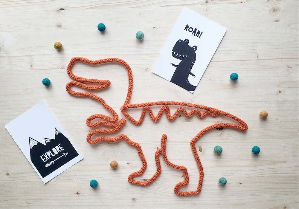 Dinosaure en tricotin - Tyrex - TricoTiCota