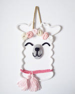 Lama-Licorne avec couronne de fleurs