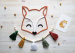 Le renard (visage 2 couleurs) en tricotin