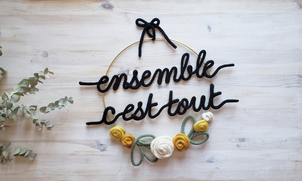 Cerceau décoratif - ''ensemble c'est tout''