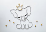Éléphant royal en tricotin