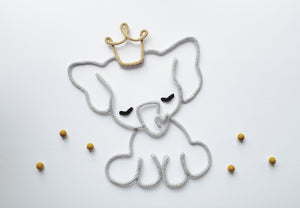 Éléphant royal en tricotin - TricoTiCota