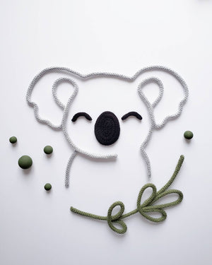 KOALA avec sa tige en tricotin - TricoTiCota